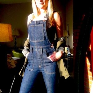 Madewell Denim Flair Overalls Size Small